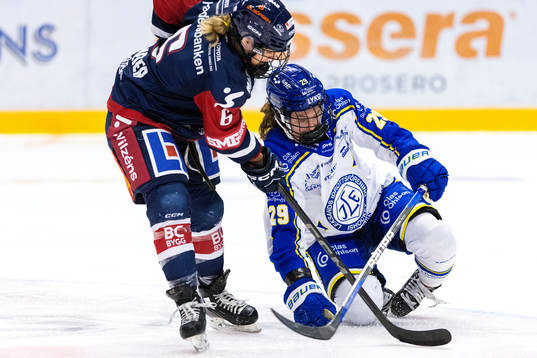 Linköpings Franziska Feldmeier och Leksands Courtney