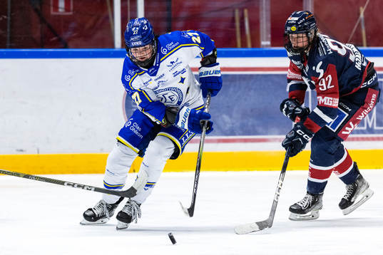 Leksands Shay Maloney och Linköpings Sara Hjalmarsson