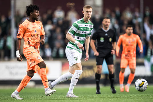 Västerås SKs Daniel Ask och AFC Eskilstunas Ezekiel David