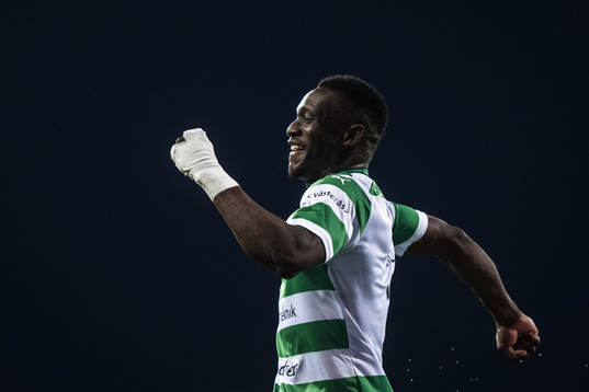 Västerås SKs Ibrahim Yalatif Diabaté jublar