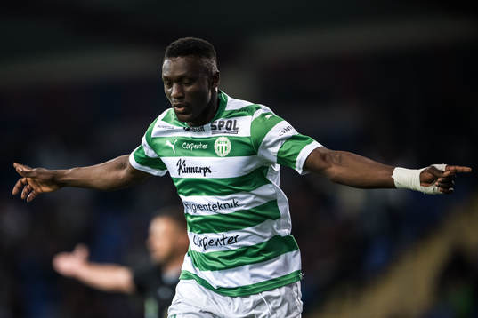 Västerås SKs Ibrahim Yalatif Diabaté jublar