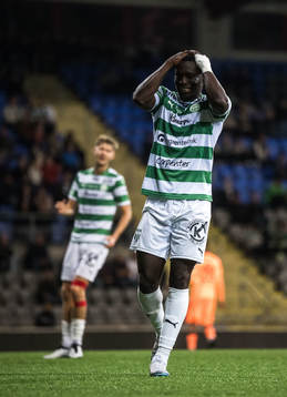 Västerås SKs Ibrahim Yalatif Diabaté deppar