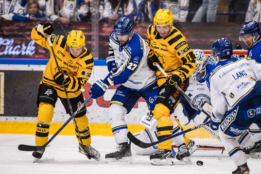 Skellefteås Zeb Forsfjäll och Max Lindholm och Leksands