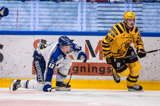 Leksands Kalle Östman och Skellefteås Jonathan Johnsson