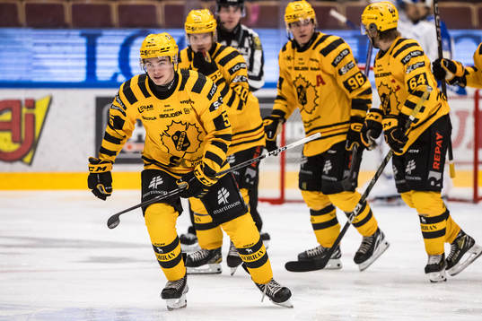 Skellefteås Axel Sandin-Pellikka jublar