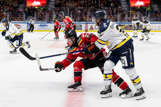Jesper Sellgren och HV71s Mattias Tedenby