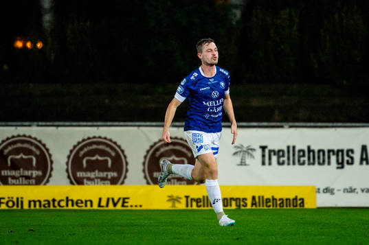 Trelleborgs Nicolas Mortensen jublar