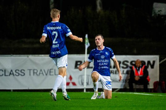 Trelleborgs Nicolas Mortensen jublar