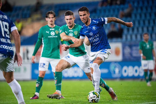 Jönköpings Södras Marko Nikolic och Trelleborgs Herman
