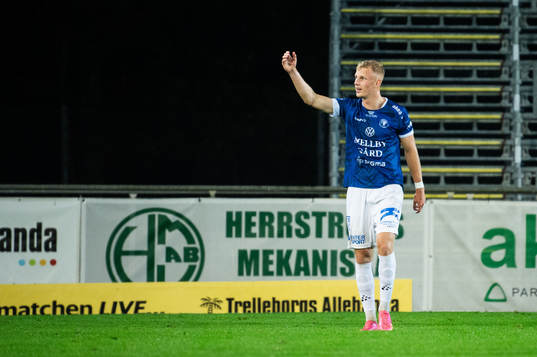 Trelleborgs Liam Olausson jublar