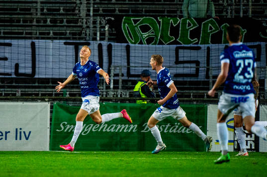 Trelleborgs Liam Olausson jublar