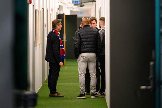 Örgrytes ordförande Terje Johansson, tränare Jeffrey