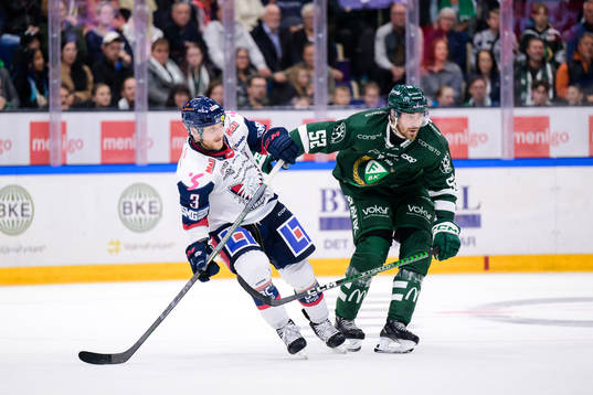 Linköpings Linus Hultström och Färjestads August Tornberg