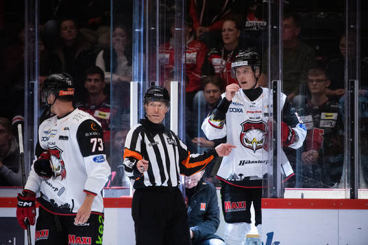 Malmö Redhawks Adam Ollas Mattsson och Fredrik Händemark