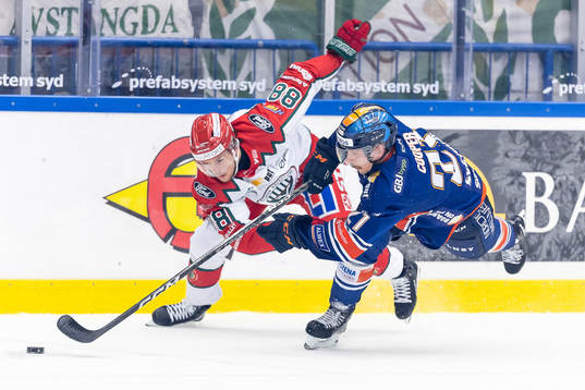 Frölundas Malte Strömwall och Växjös Brian Cooper