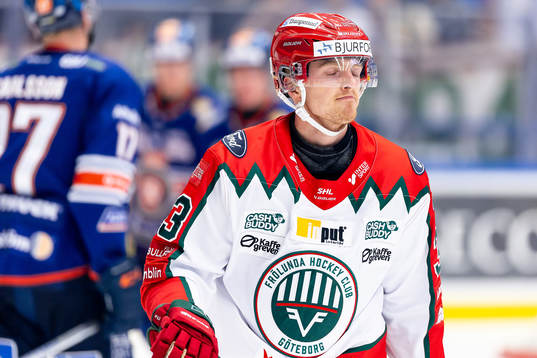 Frölundas Linus Högberg deppar