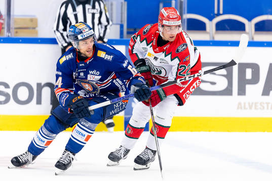 Växjös Eric Martinsson och Frölundas Linus Nässen
