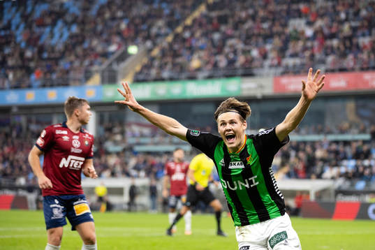 GAIS Axel Henriksson jublar