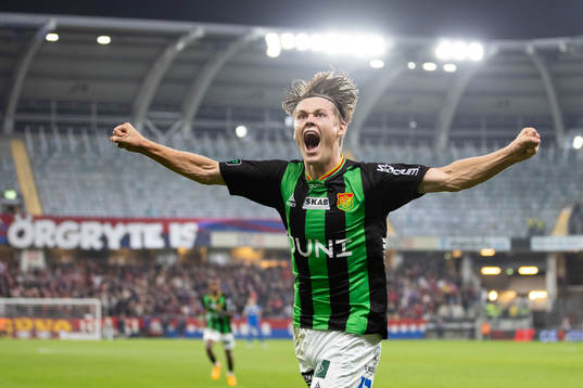 GAIS Axel Henriksson jublar