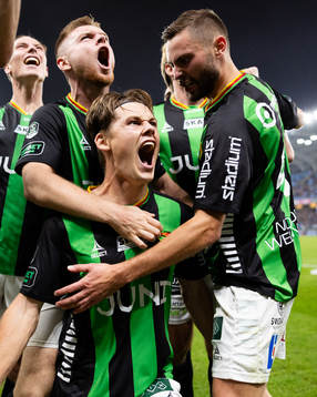 GAIS Axel Henriksson jublar