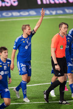GIF Sundsvalls Pontus Engblom jublar