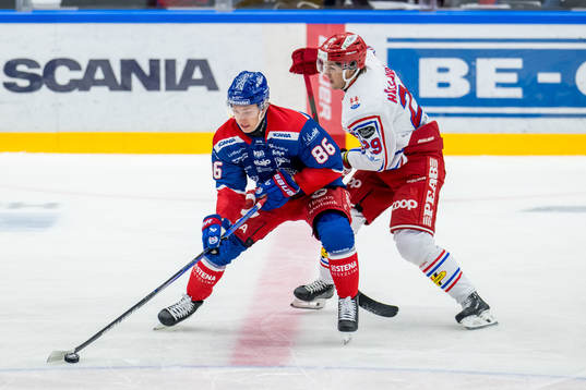 Oskarshamns Lukas Jasek och Timrås Filip Hållander