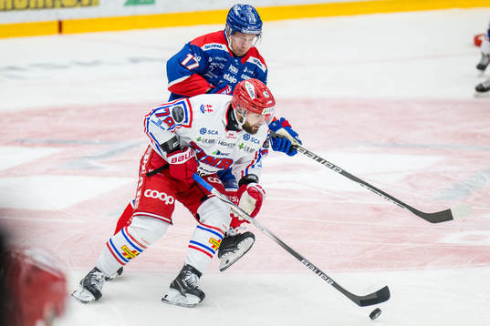 Oskarshamns Jonas Engström och Timrås Robin Hanzl