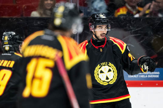 Brynäs Tyler Vesel jublar