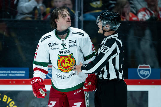 Moras Gustav Willman-Borvik reagerar mot Brynäs Jack