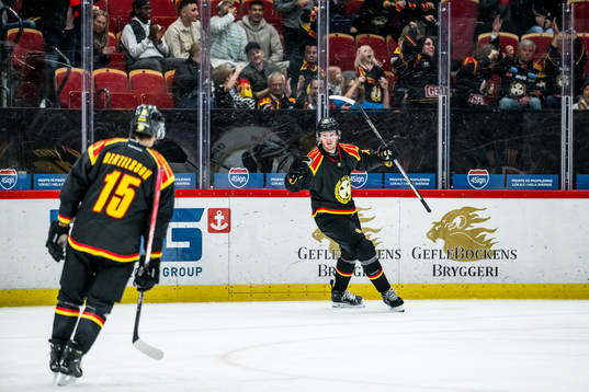 Brynäs Oskar Kvist jublar