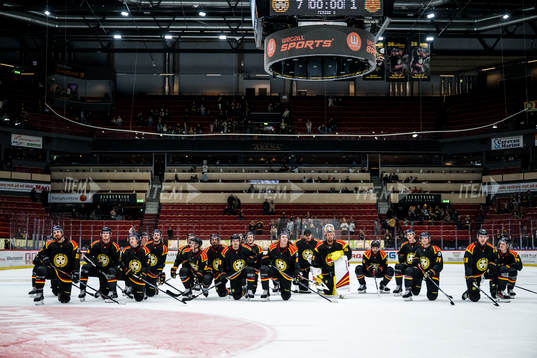 Brynäs spelare jublar