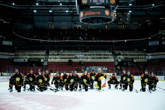 Brynäs spelare jublar