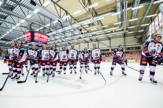 Halmstads spelare jublar