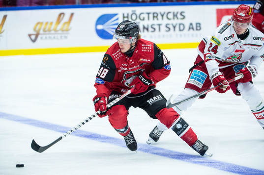 Malmö Redhawks Lauri Pajuniemi och MoDos Erik Walli