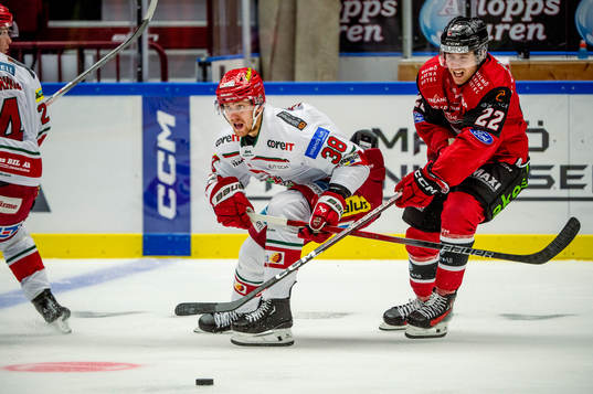 MoDos Johan Södergran mot Malmö Redhawks Janne Kuokkanen