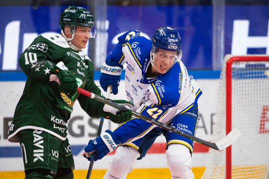 Färjestads Marcus Nilsson och Leksands Lukas Vejdemo