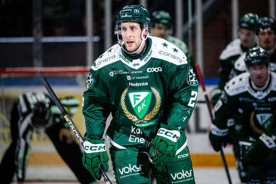 Färjestads Per Åslund jublar