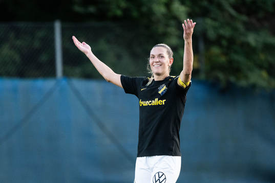 AIKs Jennie Nordin jublar