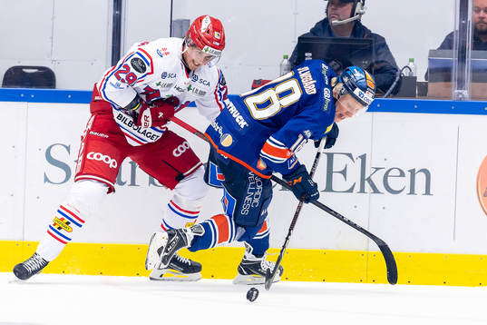 Timrås Filip Hållander och Växjös Marcus Sylvegård