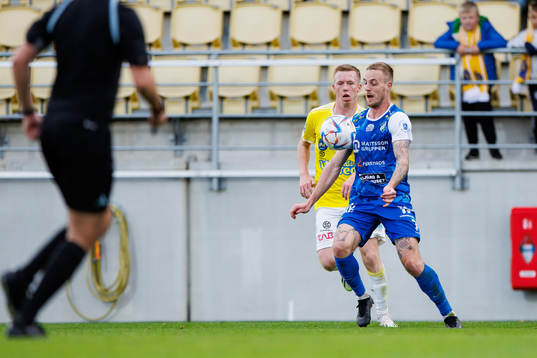 Falkenbergs Lucas Sibelius och Oddevolds Filip Karlin