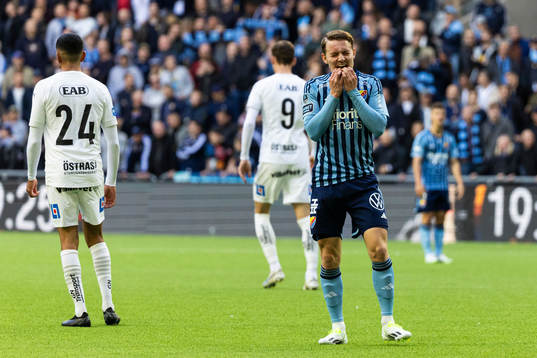Djurgårdens Noel Milleskog deppar