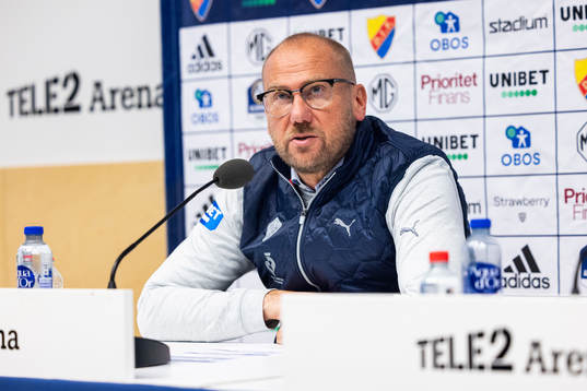 Halmstads tränare Magnus Haglund