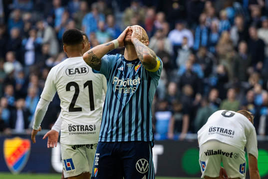 Djurgårdens Magnus Eriksson deppar