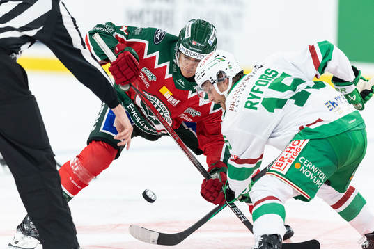Frölundas Erik Borg och Rögles Simon Ryfors