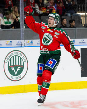 Frölundas Erik Thorell jublar