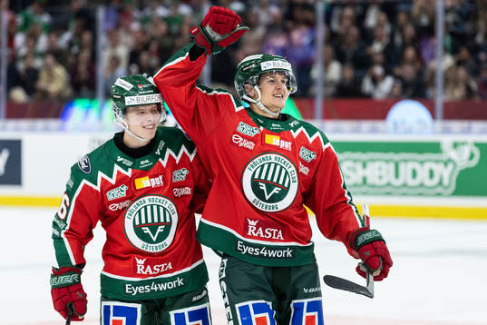 Frölundas Erik Borg jublar