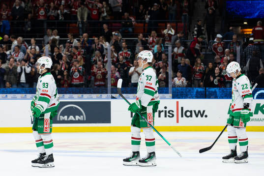 Rögles Riley Sheen, Albin Sundsvik och Samuel Jonsson