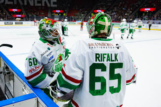 Rögles målvakt Petr Kvaca byts in mot målvakt