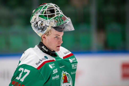 Rögles målvakt Fabian Arwidson deppar