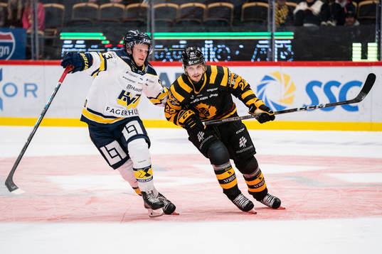 HV71s Åke Stakkestad och Skellefteås Jonathan Johnson